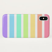 Bubblegum Regenbogen und weiße Streifen Case-Mate iPhone Hülle (Rückseite (Horizontal))