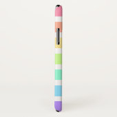 Bubblegum Regenbogen und weiße Streifen Case-Mate iPhone Hülle (Hinten/Rechts)