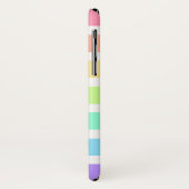 Bubblegum Regenbogen und weiße Streifen Case-Mate iPhone Hülle (Hinten/Links)