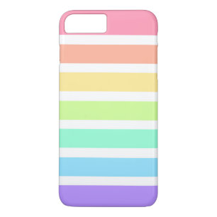 Bubblegum Regenbogen und weiße Streifen Case-Mate iPhone Hülle