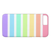 Bubblegum Regenbogen und weiße Streifen Case-Mate iPhone Hülle (Rückseite (Horizontal))