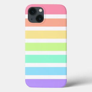 Bubblegum Regenbogen und weiße Streifen Case-Mate  iPhone Hülle
