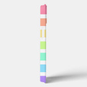 Bubblegum Regenbogen und weiße Streifen Case-Mate  iPhone Hülle (Rückseite / Rechts)