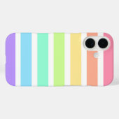 Bubblegum Regenbogen und weiße Streifen Case-Mate iPhone Hülle (Rückseite (Horizontal))