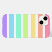 Bubblegum Regenbogen und weiße Streifen Case-Mate iPhone Hülle (Rückseite (Horizontal))