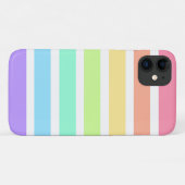Bubblegum Regenbogen und weiße Streifen Case-Mate iPhone Hülle (Rückseite (Horizontal))