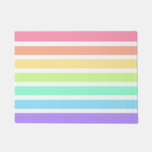 Bubblegum Regenbogen und weiße Streifen