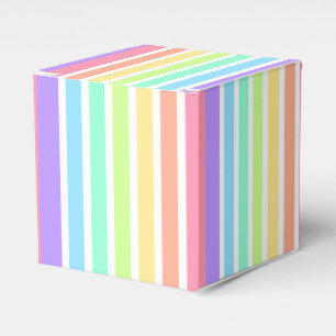 Bubblegum Regenbogen und weiße Streifen Geschenkschachtel