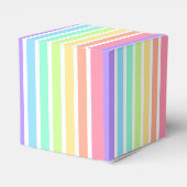 Bubblegum Regenbogen und weiße Streifen Geschenkschachtel (Rückseite)
