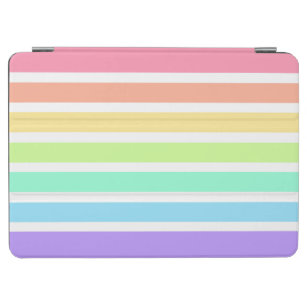 Bubblegum Regenbogen und weiße Streifen iPad Air Hülle