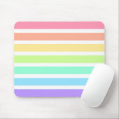 Bubblegum Regenbogen und weiße Streifen Mousepad (Mit Mouse)