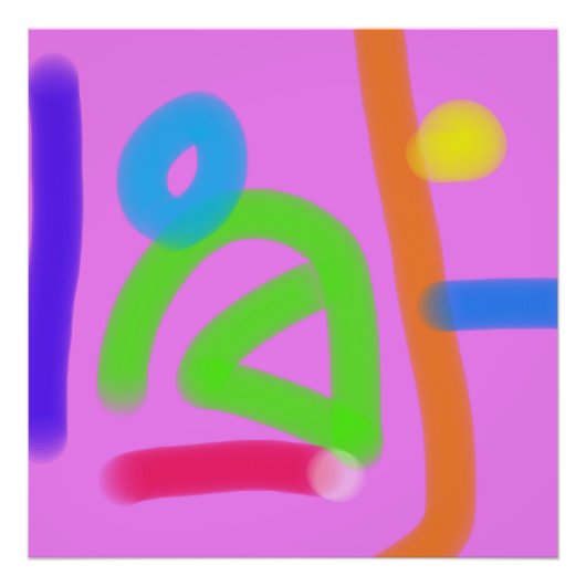 Bubblegum-Rhythmus Fotodruck (Vorne)