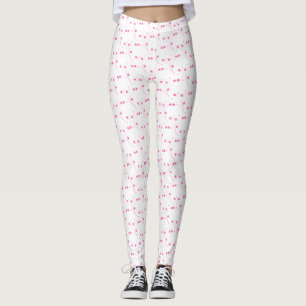 Bubblegum Rosa Blume, kleine Blumendrucke Leggings