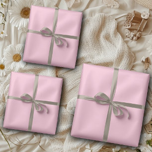 Bubblegum Rosa Farbe Classic elegant Geschenkpapier Set