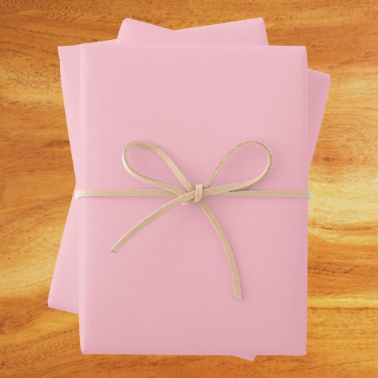 Bubblegum Rosa Farbe Geschenkpapier Set