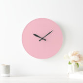 Bubblegum Rosa Farbe Große Wanduhr (Zuhause)