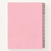 Bubblegum Rosa Farbe Notizblock (Rückseite)