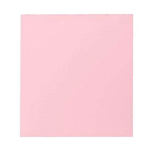 Bubblegum Rosa Farbe Notizblock (Vorderseite)