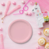 Bubblegum Rosa Farbe Pappteller (Party)
