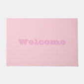 Bubblegum rosa Hübsch und Yummy Solid Color Fußmatte (Vorderseite)