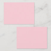 Bubblegum rosa Hübsch und Yummy Solid Color Mitteilungskarte (Vorne/Hinten)