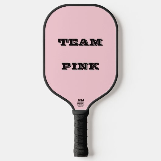 Bubblegum rosa Hübsch und Yummy Solid Color Pickleball Schläger (Vorderseite)