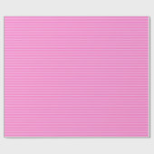 Bubblegum rosa monochromatisches Strippapier Geschenkpapier (Flach)