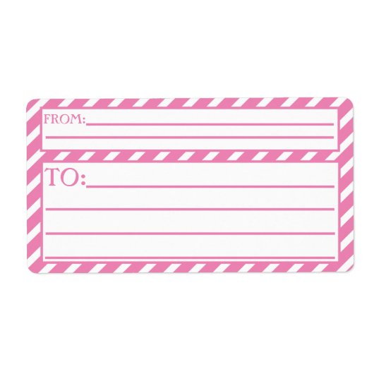 Bubblegum Rosa Streifen (Vorne)