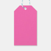 Bubblegum Rosa und Weiße Herzen Geschenkanhänger (Rückseite)