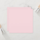 Bubblegum Rosa Uni-Farbe  Karte (Vorderseite/Rückseite Beispiel)