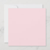 Bubblegum Rosa Uni-Farbe  Karte (Rückseite)