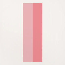 Bubblegum rosa, zwei Töne gestreiftes Yogamat Yogamatte