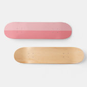 Bubblegum rosa zweifarbiges Skateboard (Horizontal)