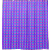 Bubblegum Tartan Print, Duschvorhang (Vorderseite)