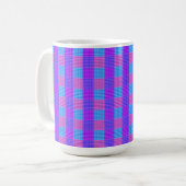 Bubblegum Tartan Print, Kaffeetasse (Vorderseite Links)