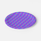 Bubblegum Tartan Print, Pappteller (Schrägansicht)