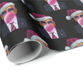 Bubblegum Trump blasen Blase Gum Weihnachts Pink Geschenkpapier (Rolleneckpunkt)