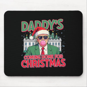 Bubblegum Trump blasen Blase Gum Weihnachts Pink Mousepad