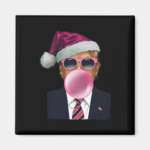 Bubblegum Trump bläst Bubble Gum Weihnachten Pink Magnet