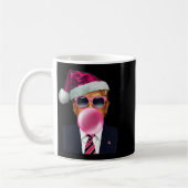 Bubblegum Trump Blowing Bubble Gum Christmas Nk Tr Kaffeetasse (Links)