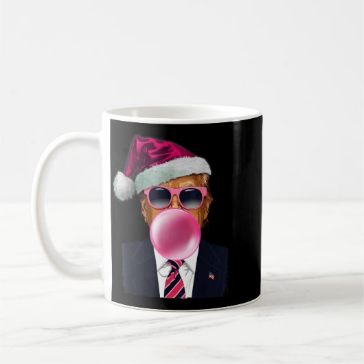 Bubblegum Trump Blowing Bubble Gum Christmas Nk Tr Kaffeetasse (Links)