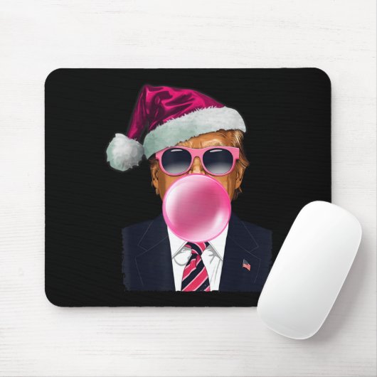 Bubblegum Trump Blowing Bubble Gum Christmas Nk Tr Mousepad (Mit Mouse)