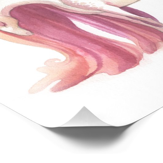 Bubblegum Unicorn Foto Print (Ecke)