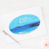 Bubblepacific bumper stickers, DP oval harbor Ovaler Aufkleber (Umschlag)