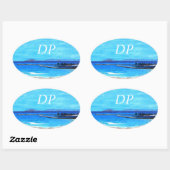 Bubblepacific bumper stickers, DP oval harbor Ovaler Aufkleber (Blatt)