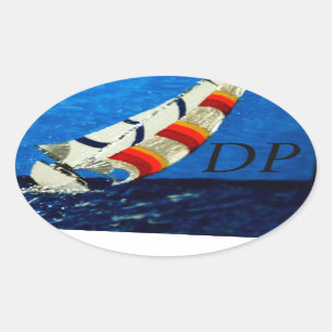 Bubblepazifische Autoaufkleber, 20'fun Ovaler Aufkleber