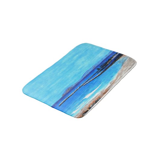 Bubblepazifische Badematten (Schrägansicht)