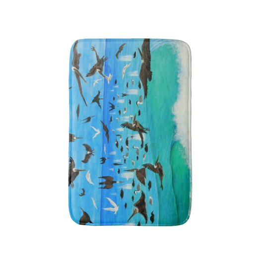 Bubblepazifische Bathmatten Badematte (Vorderseite Vertikal)