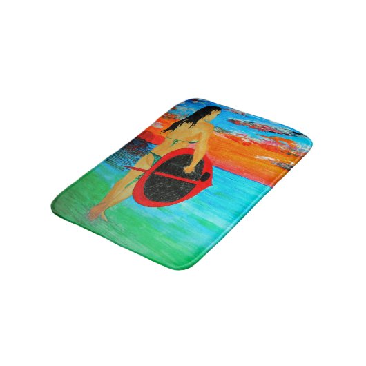 Bubblepazifische Bathmatten Badematte (Schrägansicht)