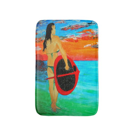 Bubblepazifische Bathmatten Badematte (Vorderseite Vertikal)